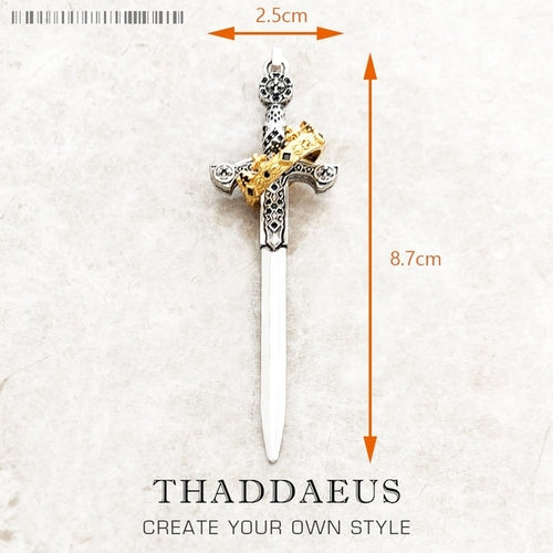 Silver-sword-pendant